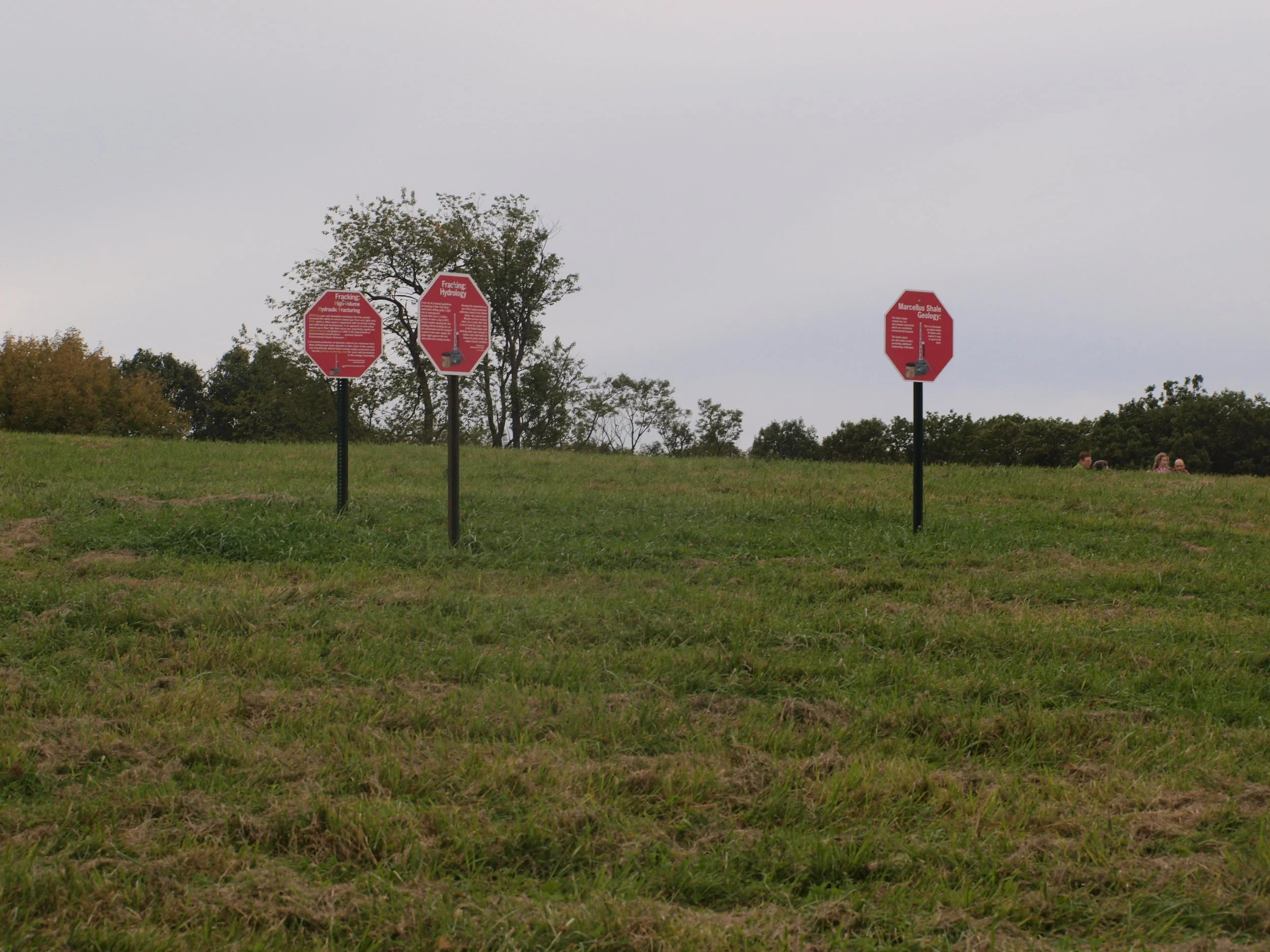  Sign Project and Augmented Reality Installation  The Farm Project 2011  Collaborative Concepts at Saunders Farm  853 Old Albany Post Road, Garrison NY 10524  A Sign Project about the Impact of Fracking on Landscape and Health 