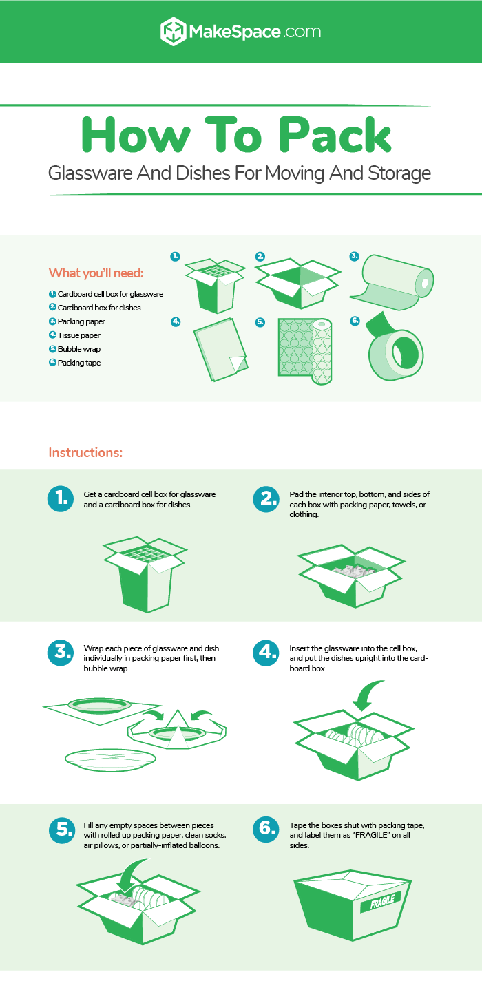 How To Pack Glassware And Dishes For Moving And Storage: 6 Easy Steps 