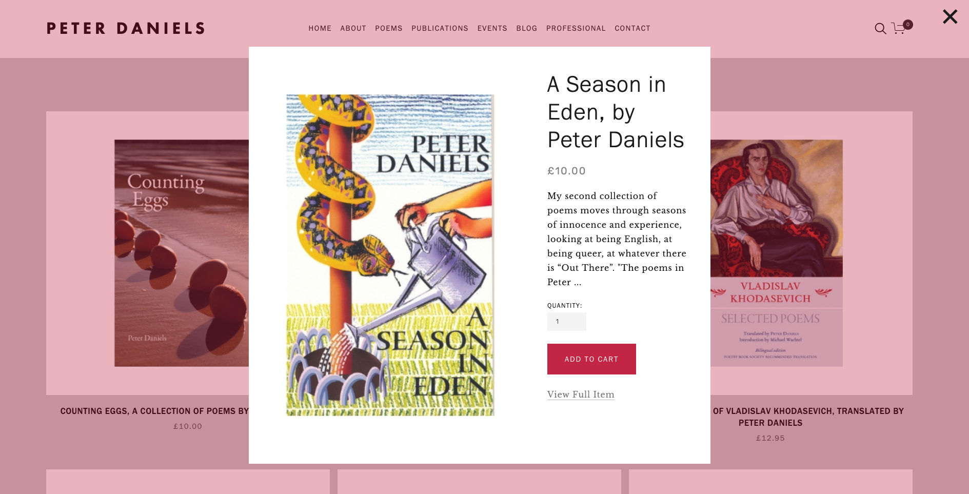 Mud Kitchen’s new website for Peter Daniels