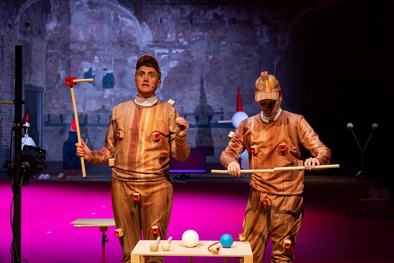 UK Stage Premiere image 7. Cade & MacAskill, The Making of Pinocchio. Photo by Christa Holka.jpg.jpg