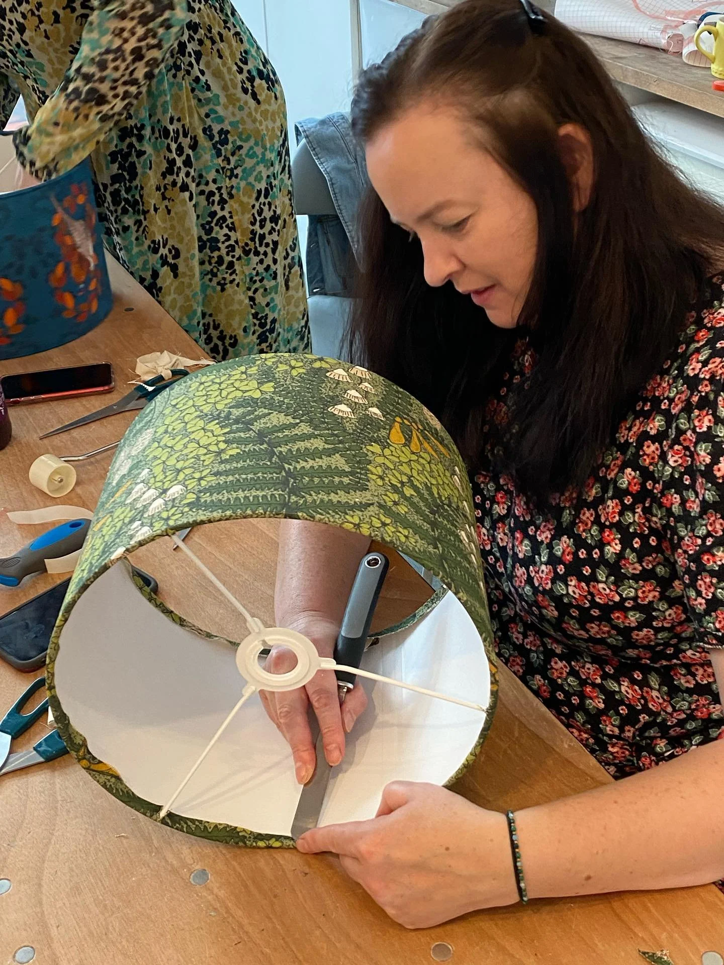 Looking forward to my lampshade workshop this Saturday, and I have 2 spots available if you fancy joining me? 🙂

In this relaxed 2 hour workshop I&rsquo;ll teach you how to make your very own lampshade to take home and cosy up a corner of your home 
