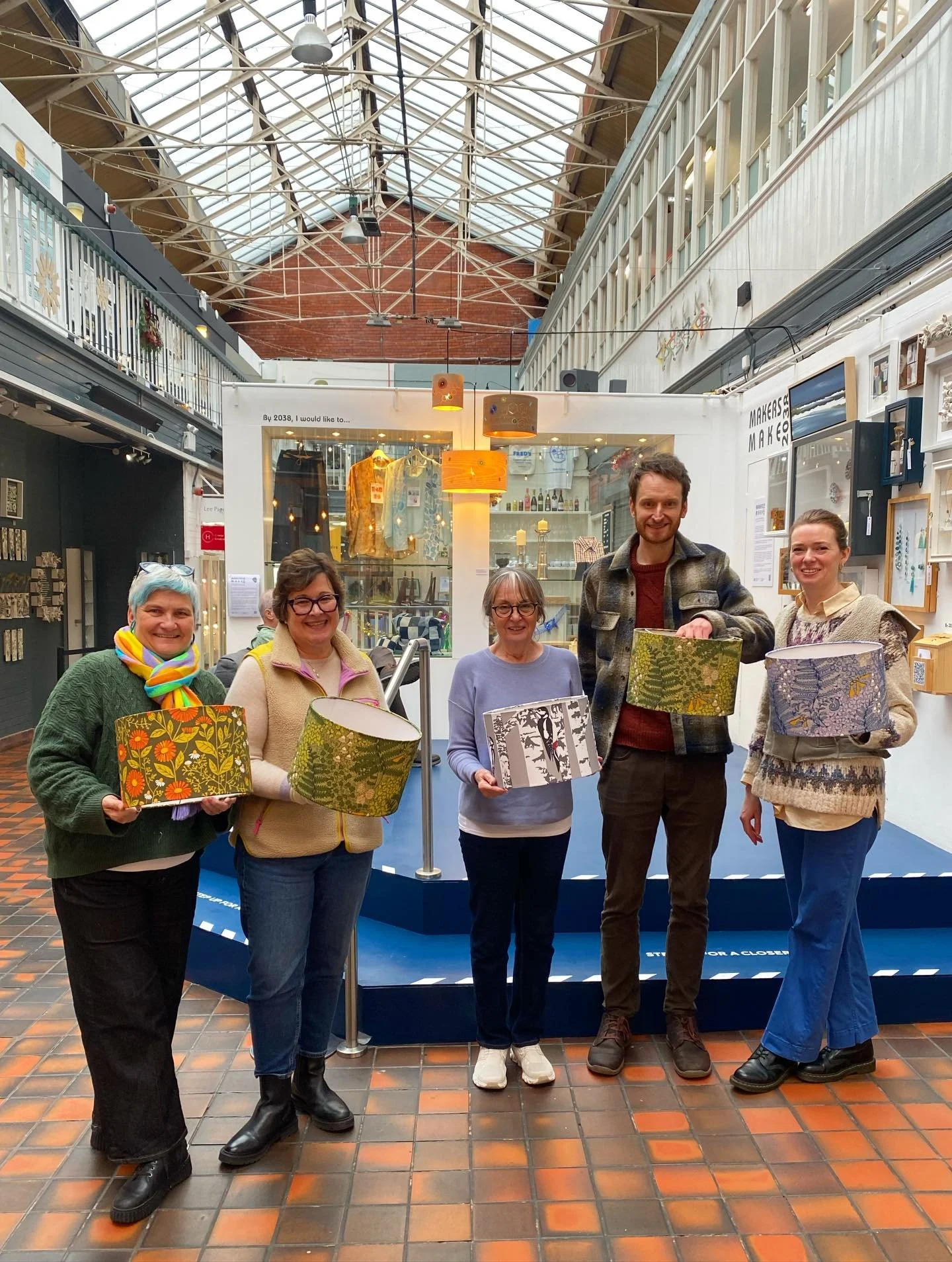 A lovely Saturday spent making with this lovely bunch. Thank you to everyone who joined me at my lampshade workshop @manchestercraft yesterday 🥰 

If you fancy joining me at the next one I&rsquo;ve just added a new date to my website - Sat 14th Marc