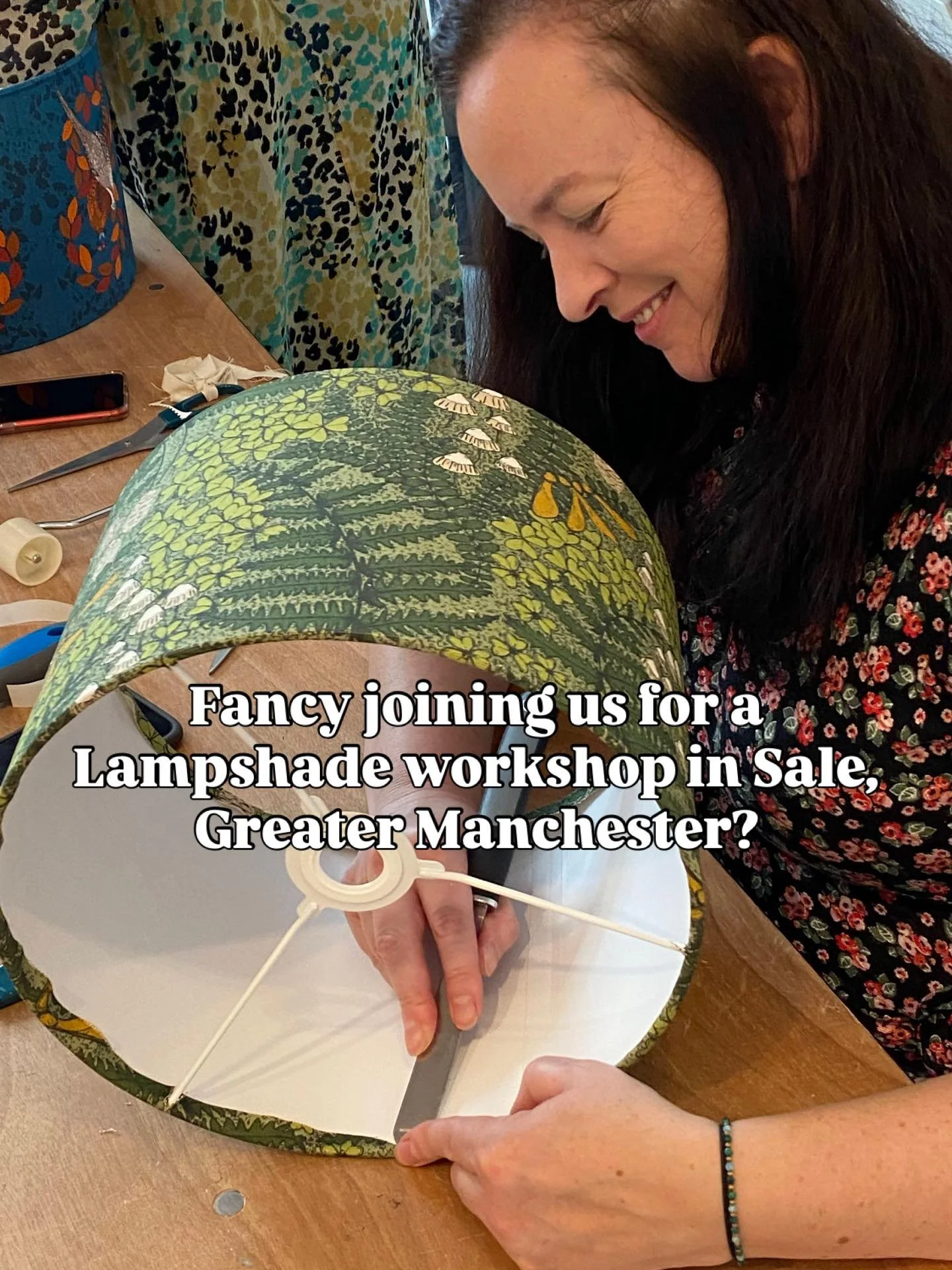 Fancy joining me for a creative evening this May?

On Thursday 7th May, the lovely Claire from @shine.shop.mcr has invited me to host a Lampshade making workshop at @gailsbakery in Sale, Greater Manchester - the perfect combo of creativity and sweet 
