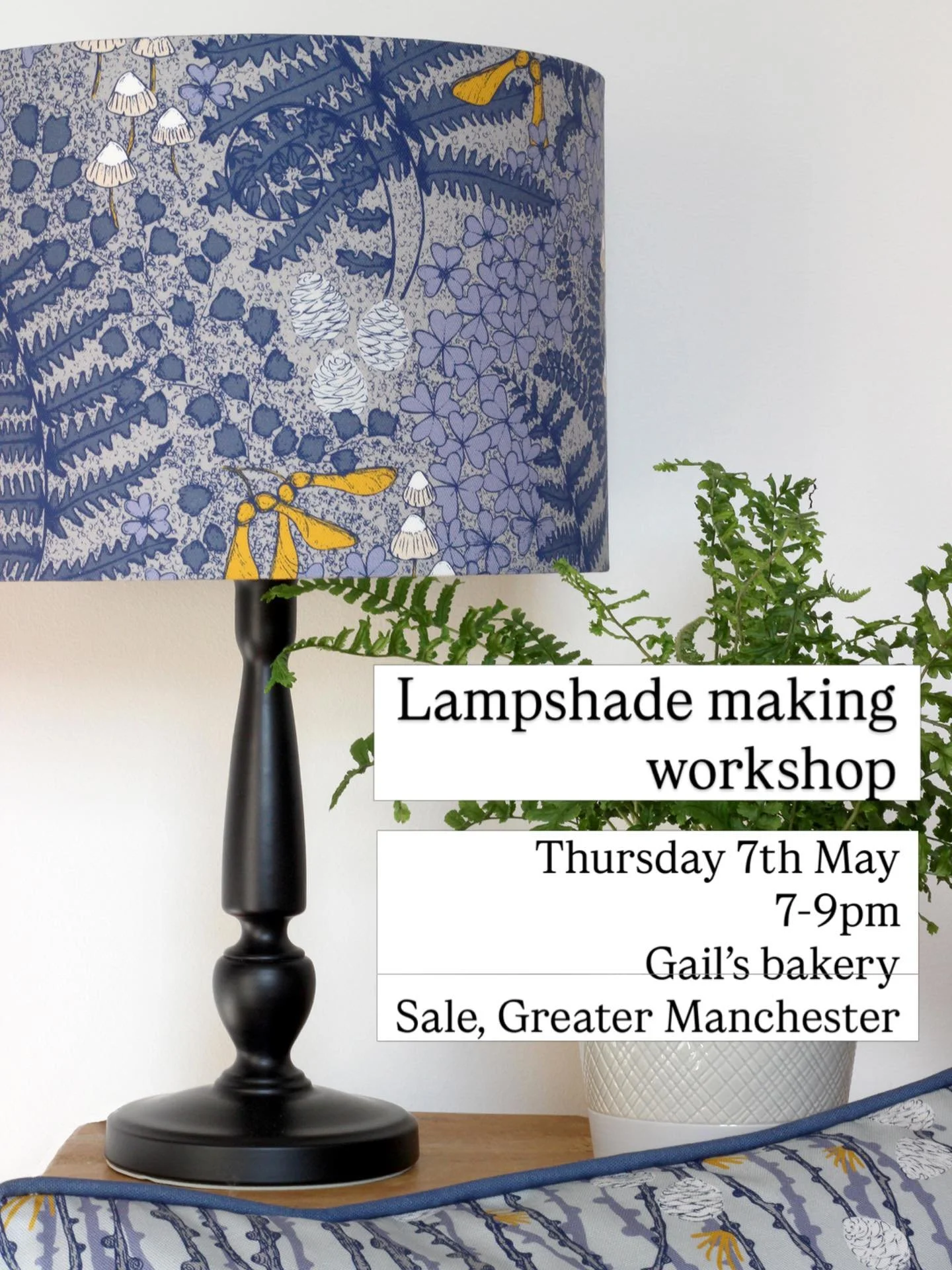 ✨ Last few tickets remaining! ✨

Join me and lovely Claire from @shine.shop.mcr for a Lampshade making workshop at @gailsbakery in Sale, Greater Manchester - the perfect combo of creativity and sweet treats! 

During this relaxed two hour workshop, I