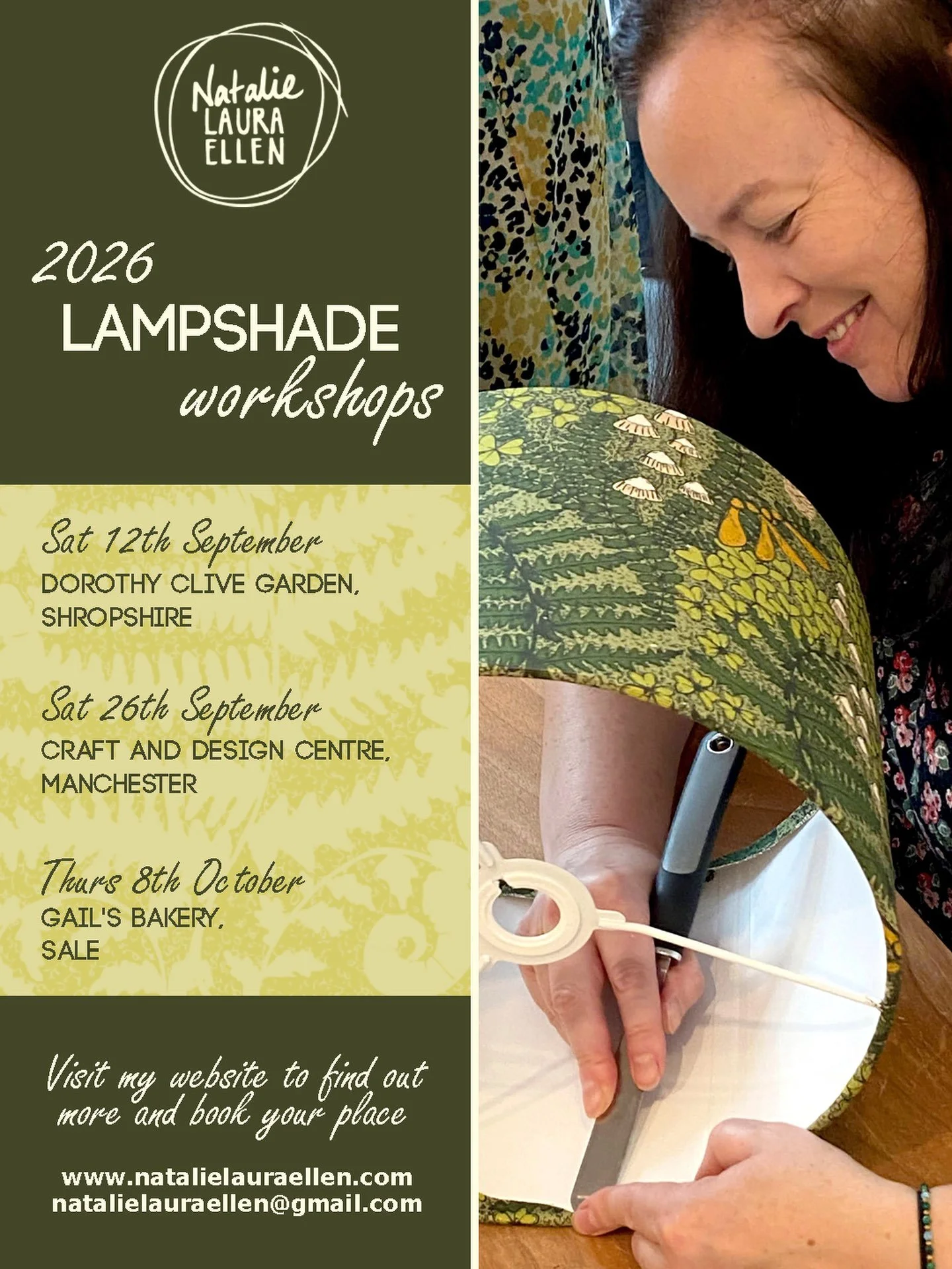 I&rsquo;ve added some new dates for my lampshades workshops and I&rsquo;d love to see you there! 

✨ Sat 12th September @dorothyclive 

✨ Sat 26th September @manchestercraft 

✨ Thurs 8th October @gailsbakery in Sale with @shine.shop.mcr 

During thi