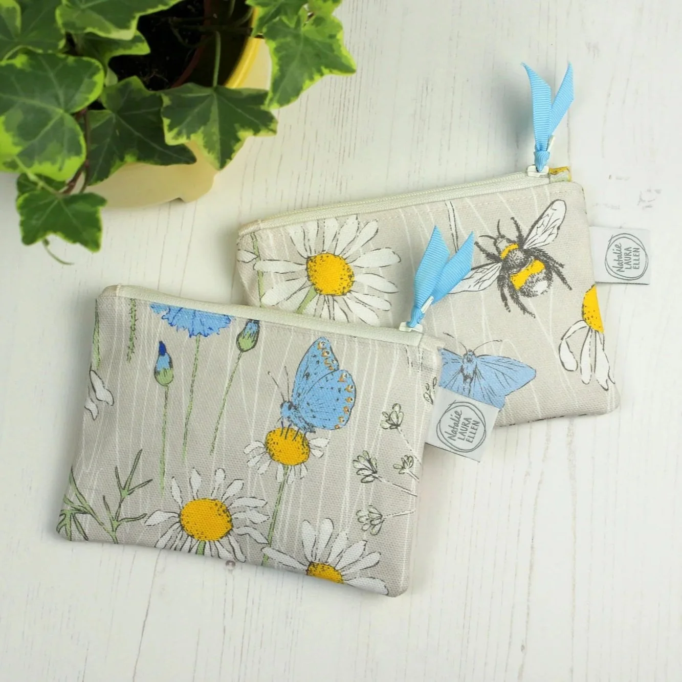 Cornish wildflower purse
