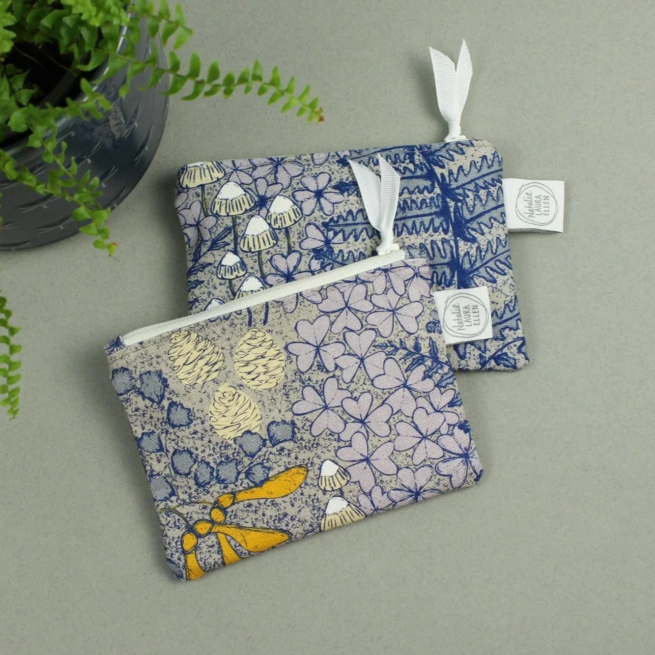 Forest floor blue purse