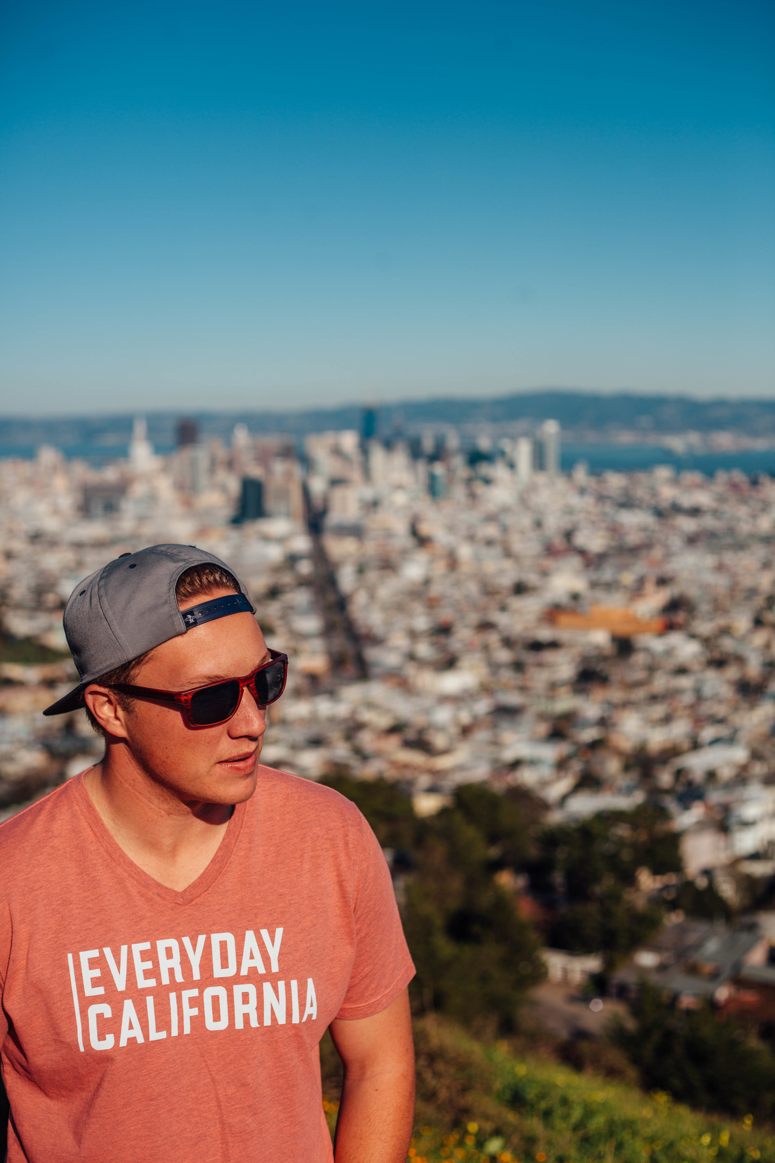 This is a picture of Tanner ruining a perfectly good picture of Downtown SF