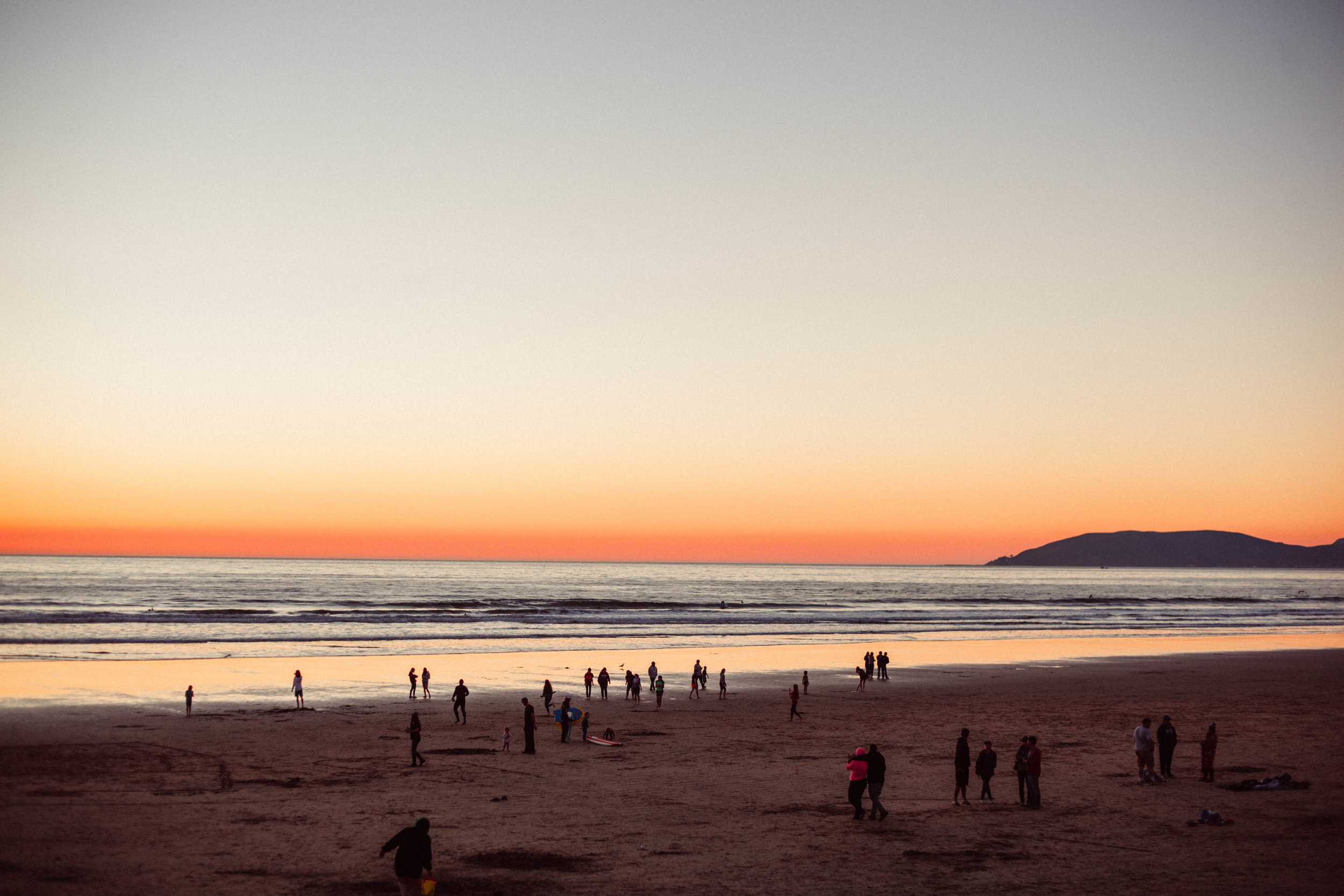 Pismo Lake, Sunset