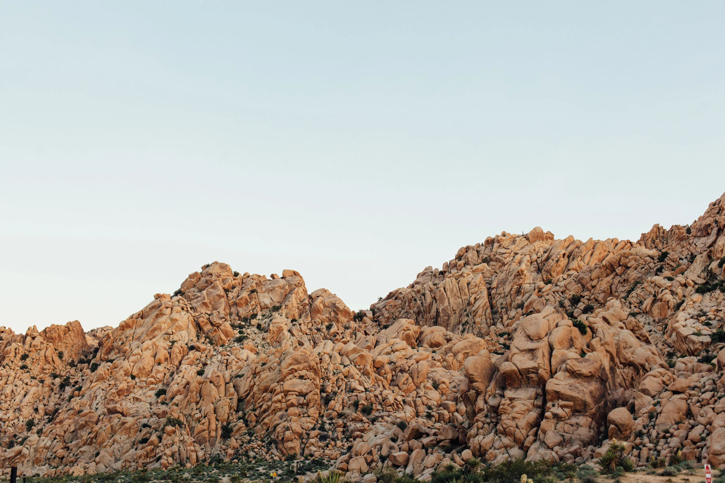 Rocks are larger than they appear in photo