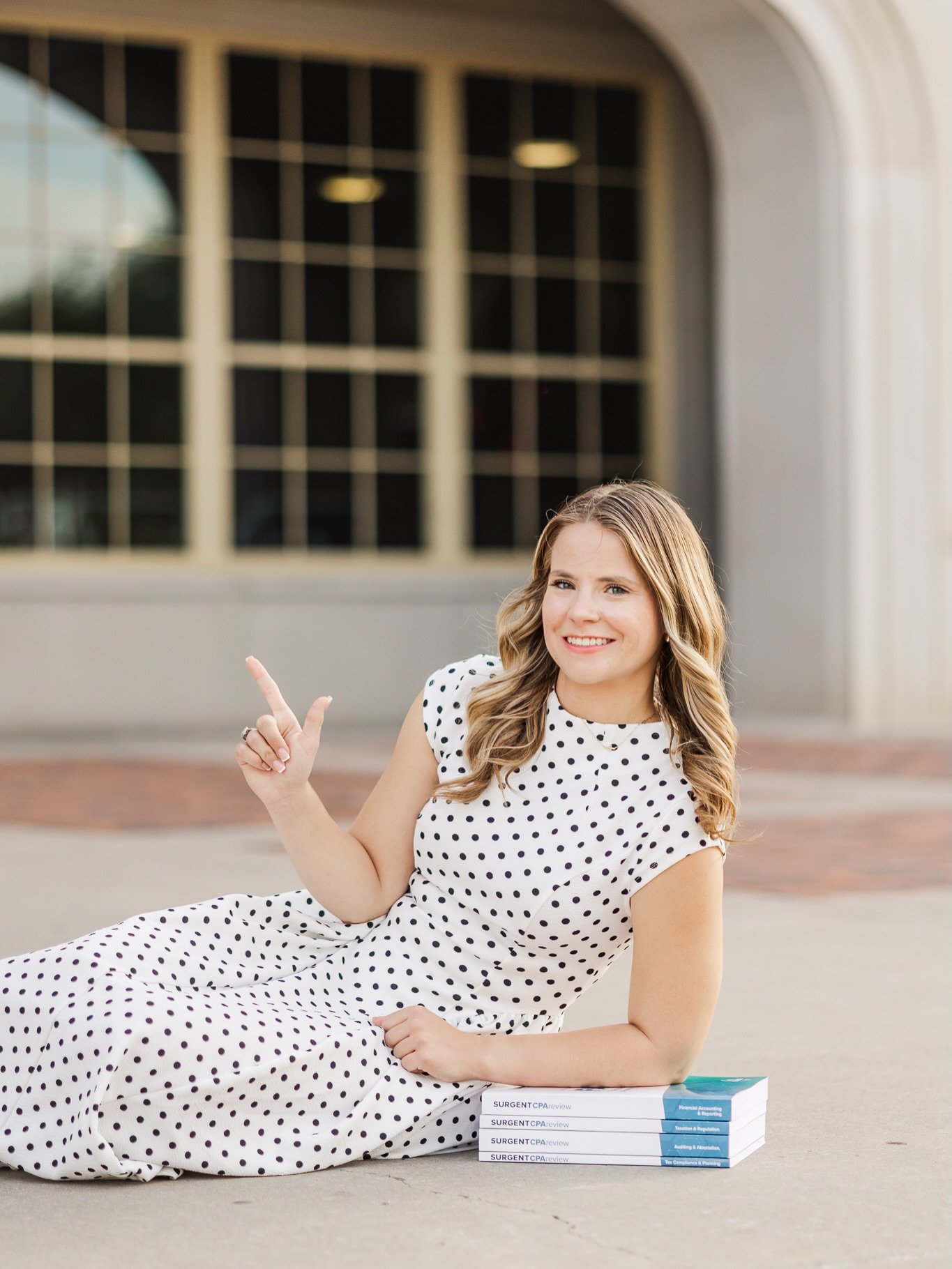 Sydney is graduating with two degrees, her bachelors and masters at the same time!