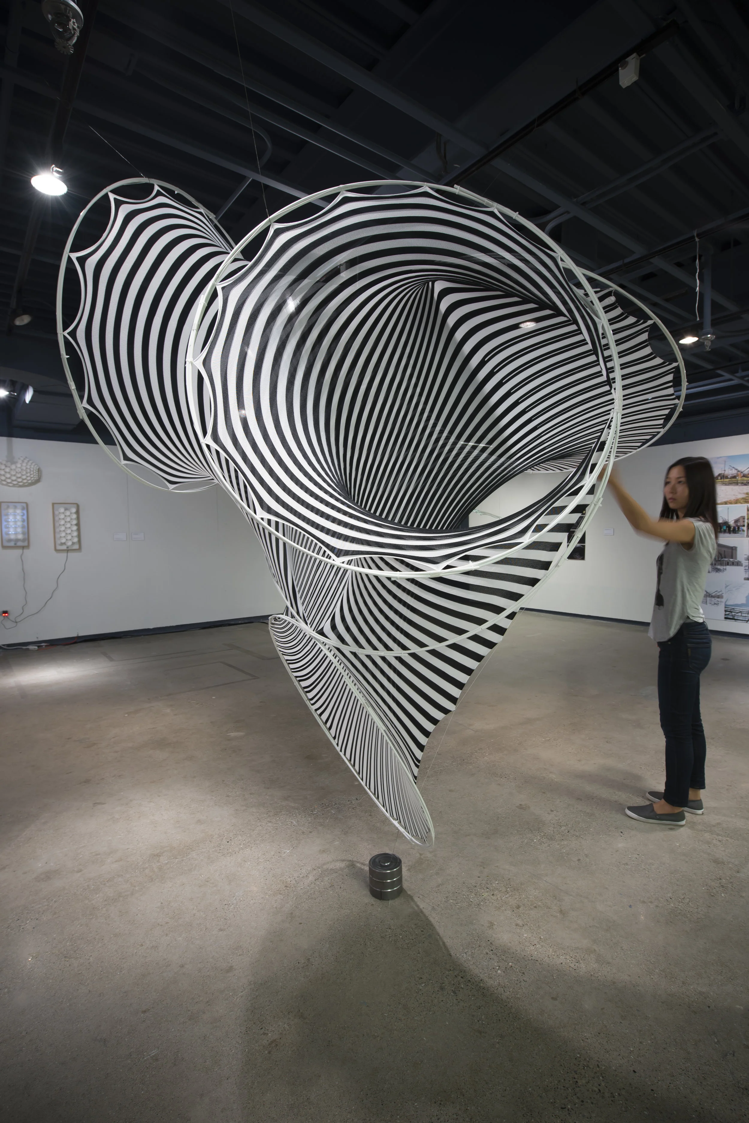 Mobius Rib-Knit Textile Hybrid at Research Through Making Exhibition