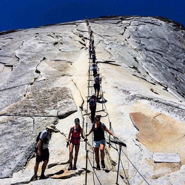 If you'd like to hike the Half Dome cables this year make sure to get your applications in for the lottery by March 31st! Visit our Half Dome blog post for all the details you need to prepare for this exhilarating hike. 🔝#halfdome #halfdomecables #y