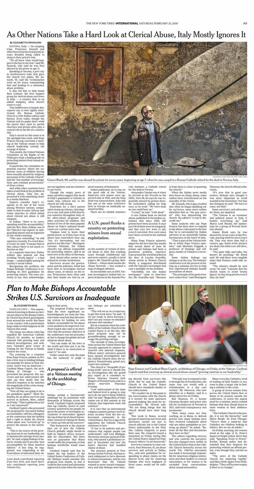 For The New York Times, Italy.