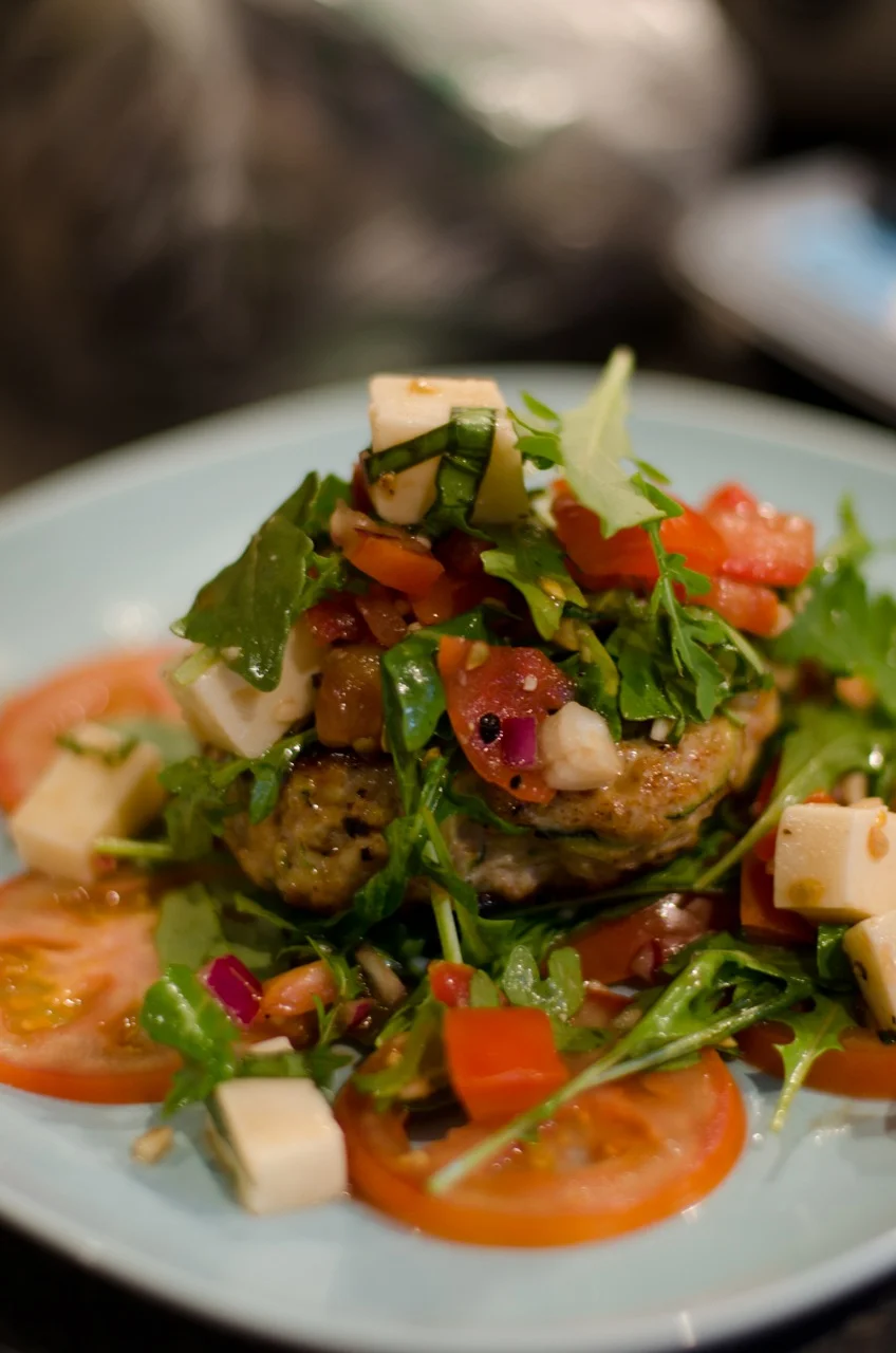 Le burger de dinde à la bruschetta !