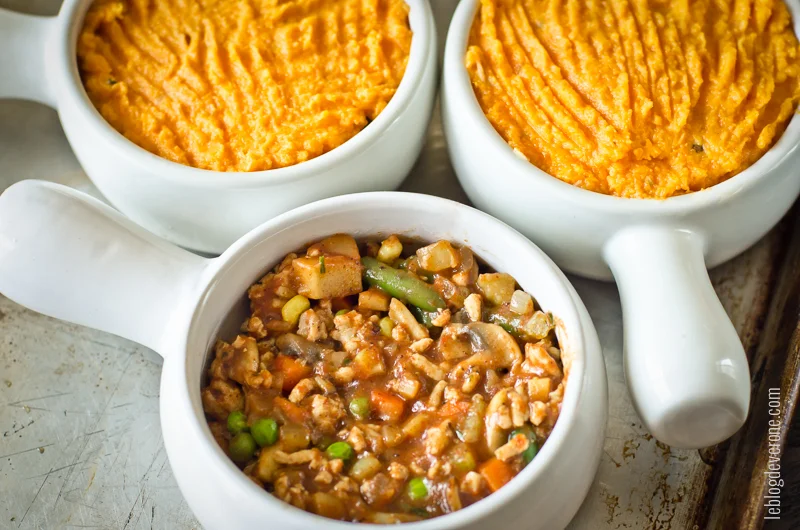 Pâté chinois à la dinde et patates douces