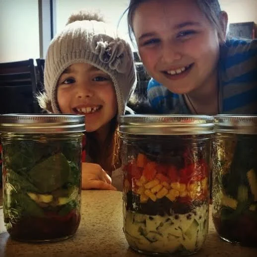 Salade en pot masson