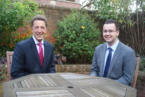 Matthew Tyson from Richard Place Dobson and Young Start-Up Talent Finalist George Fisher.