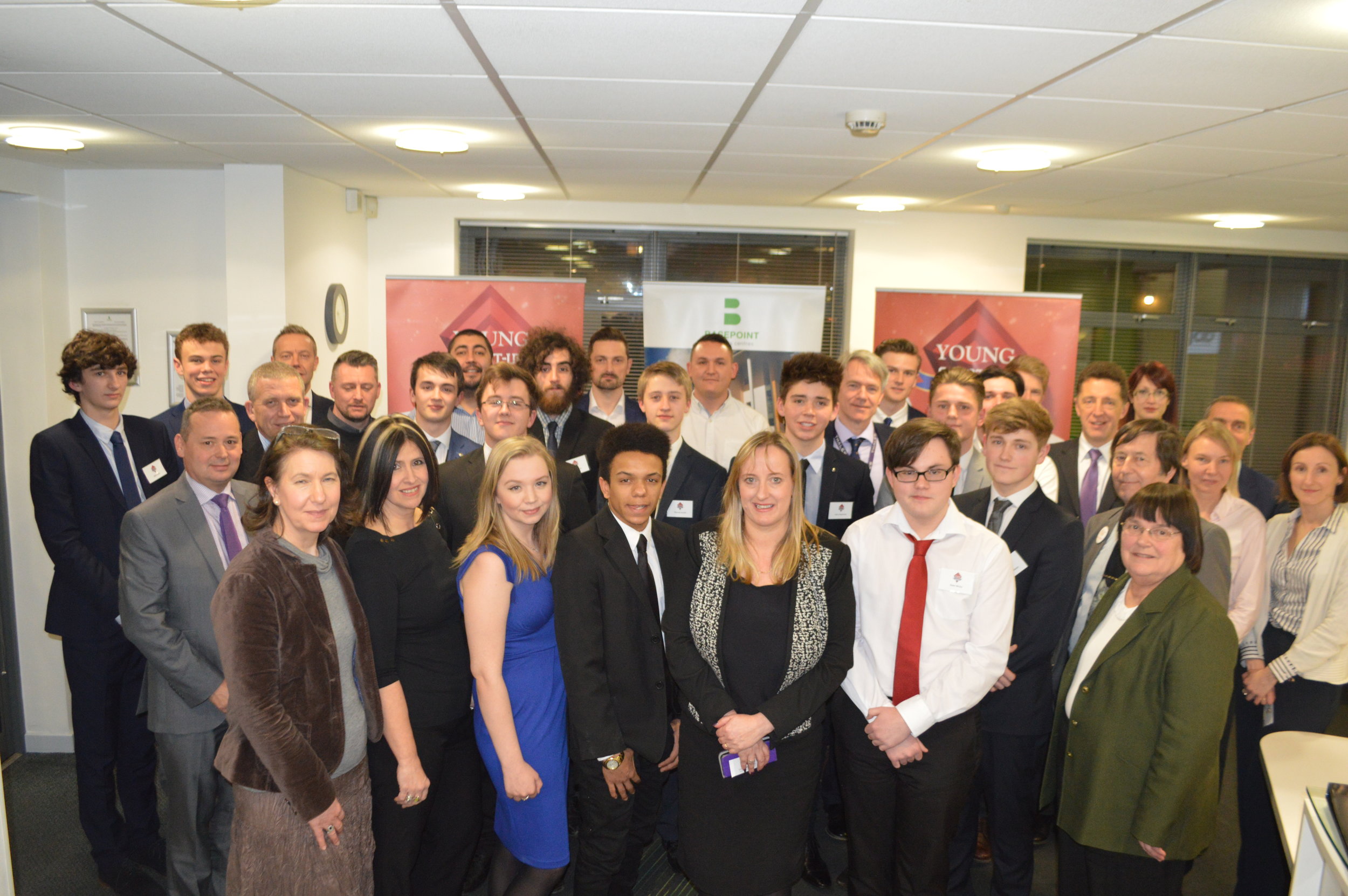YST Gatwick Diamond candidates and sponsors at Basepoint Business Centre - Crawley