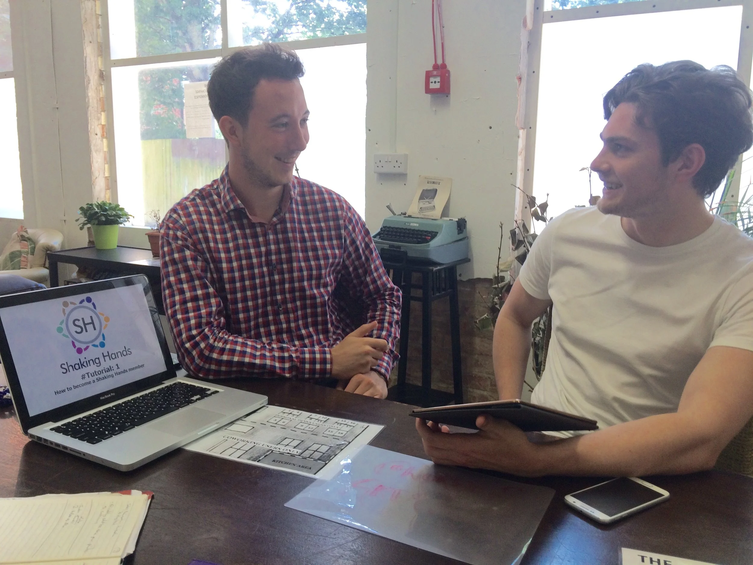  Laurence Grant and Rob O’Sullivan of Shaking Hands at The Exchange