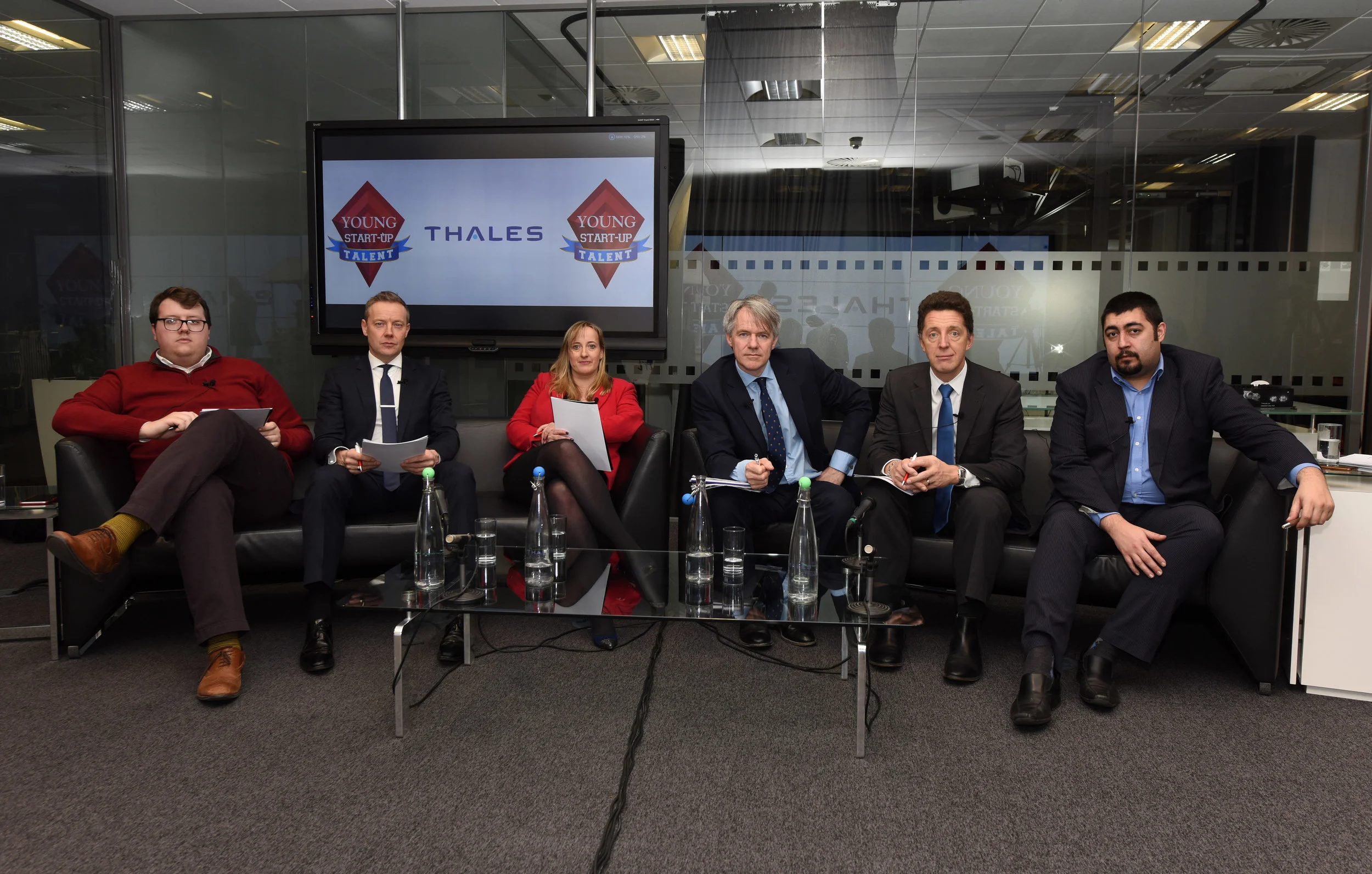 GatwickDiamond Judges from left to right: Rob Nunn, Daryl Gayler, Lorraine Nugent, David Kickham, Matthew Tyson and Matt Turner