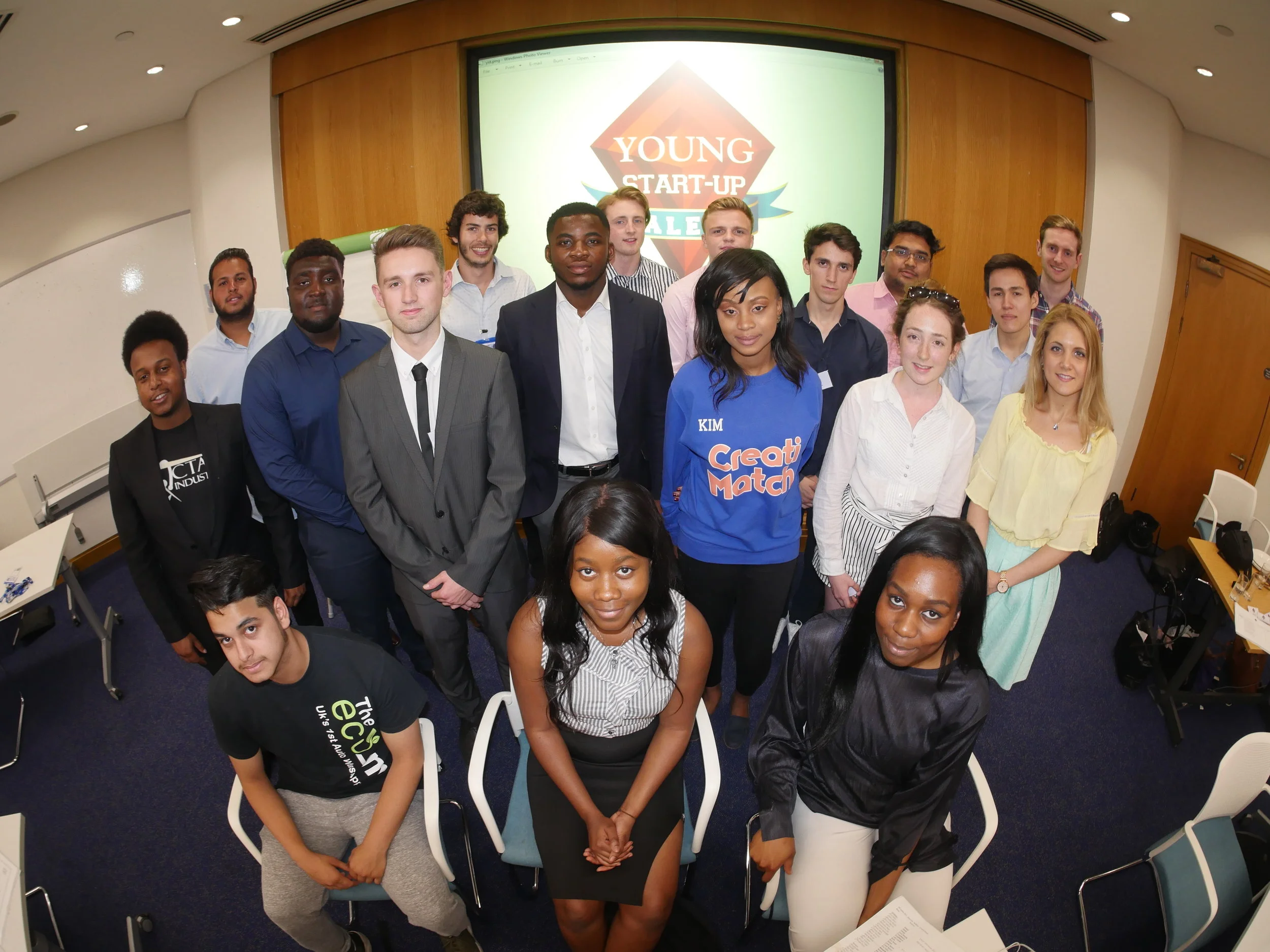 YST London semi finalists at the speednetworking event - NatWest offices in Bank