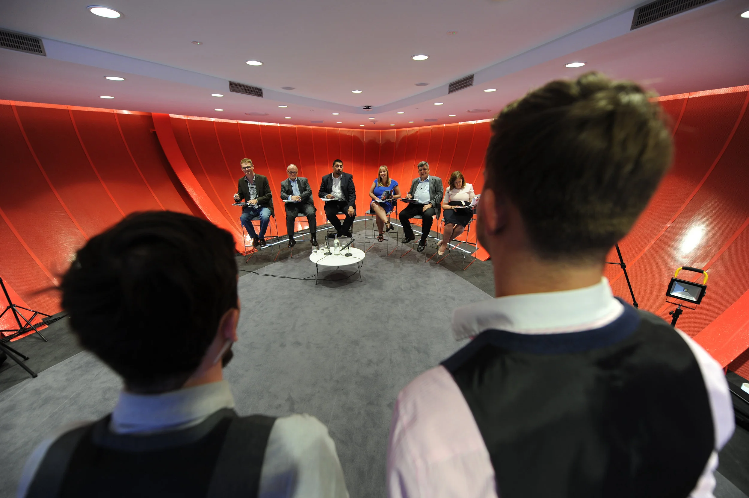 Candidates pitching to the Judges