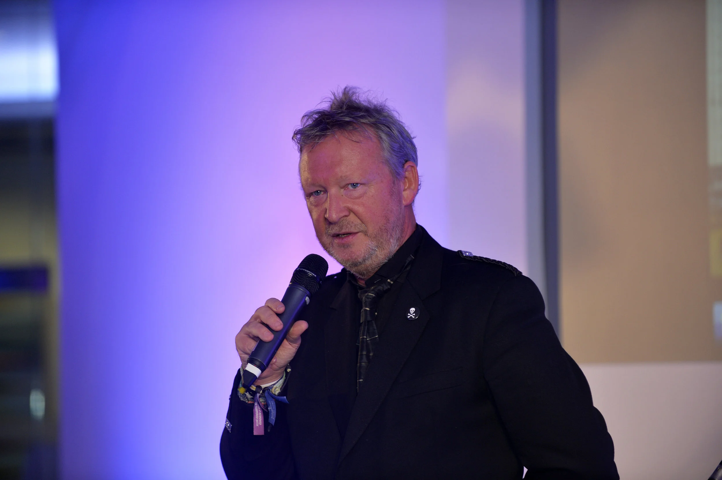 Bill Morrow - Judge, Founder & CEO of Angels Den speaking at the event