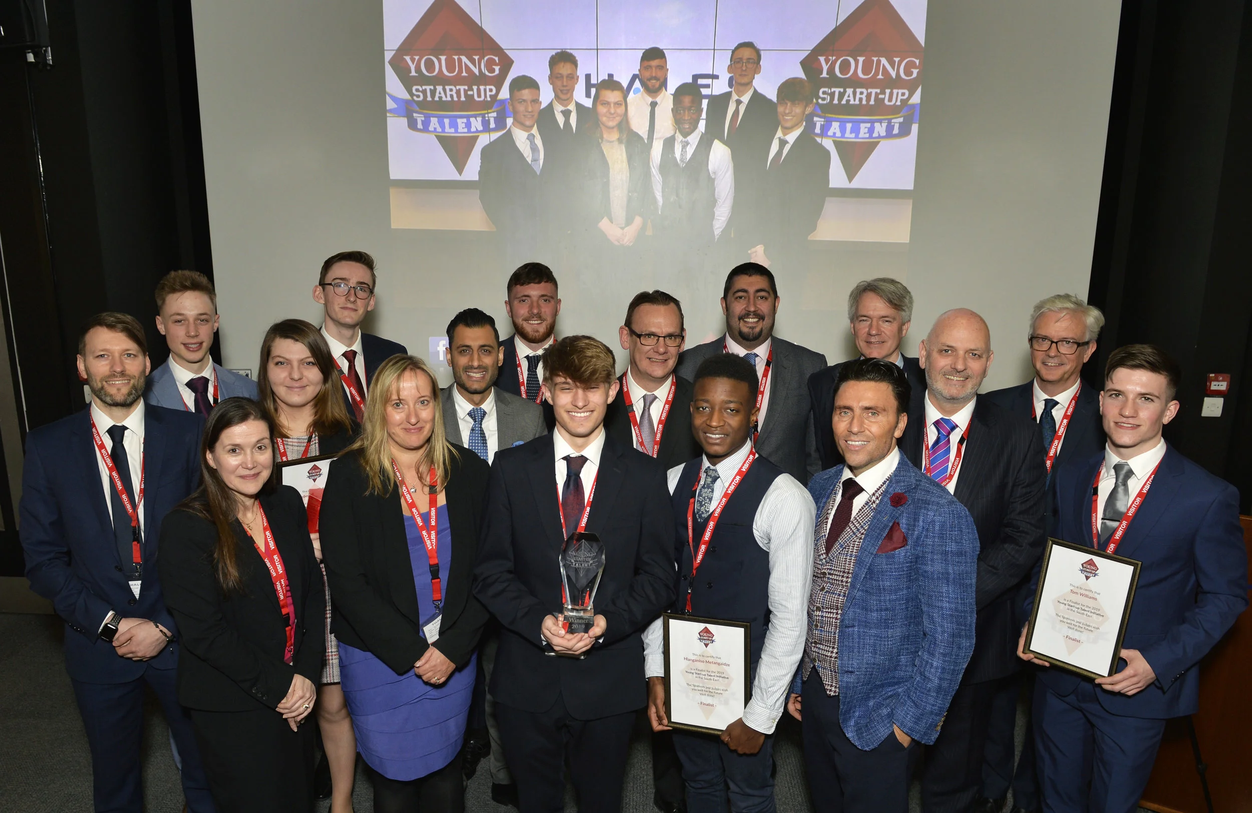 YST South East 2019 Judges and finalists at Thales showcase