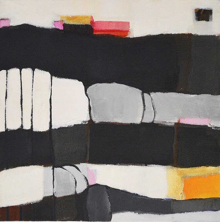 Reflection 2, acrylic on canvas, 12x12" SOLD