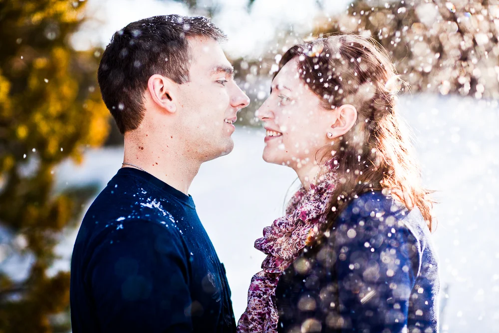 A little bit of snowfall made for GORGEOUS photos in this session.