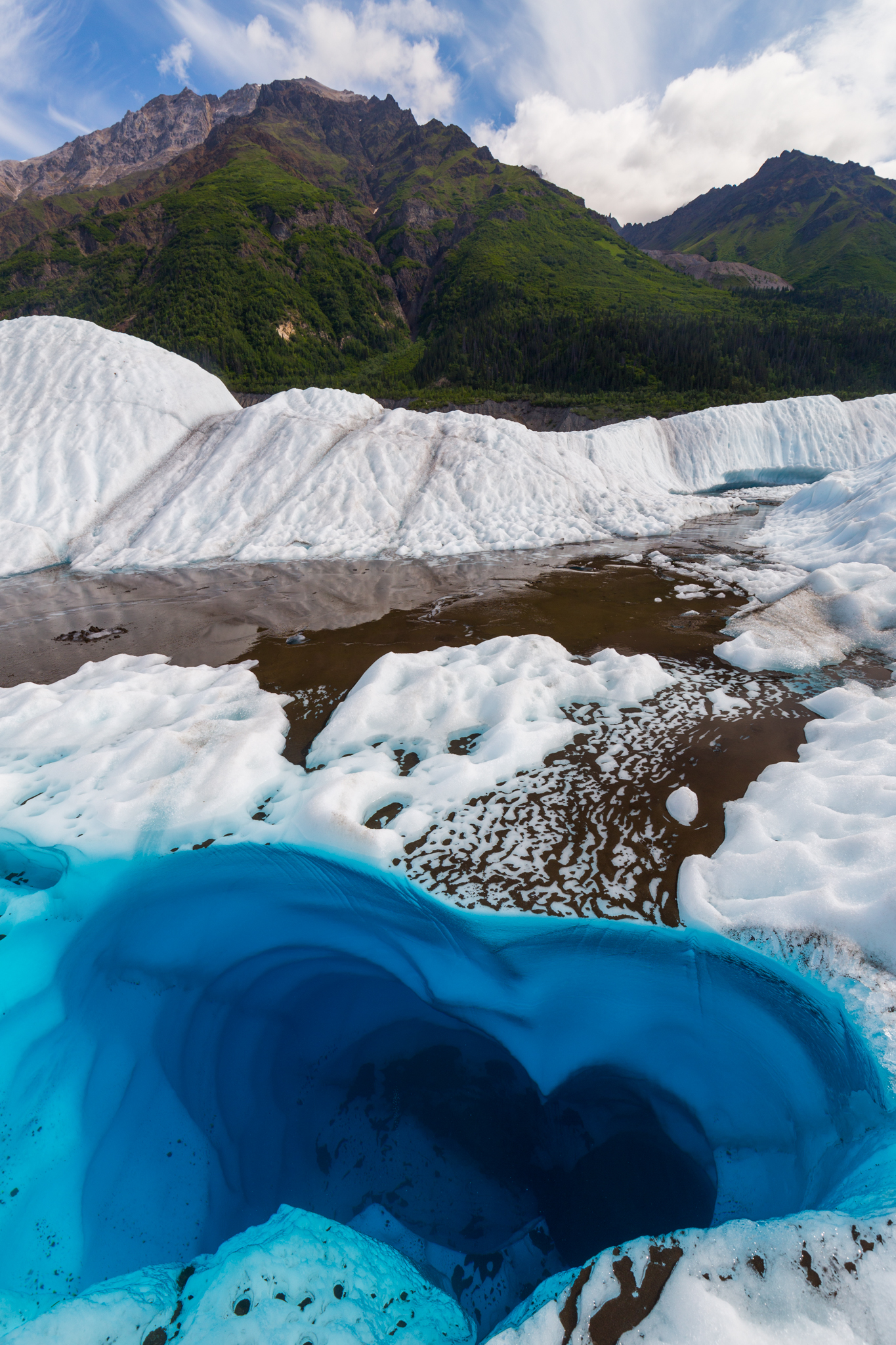 Blue Heart Of Root Glacier