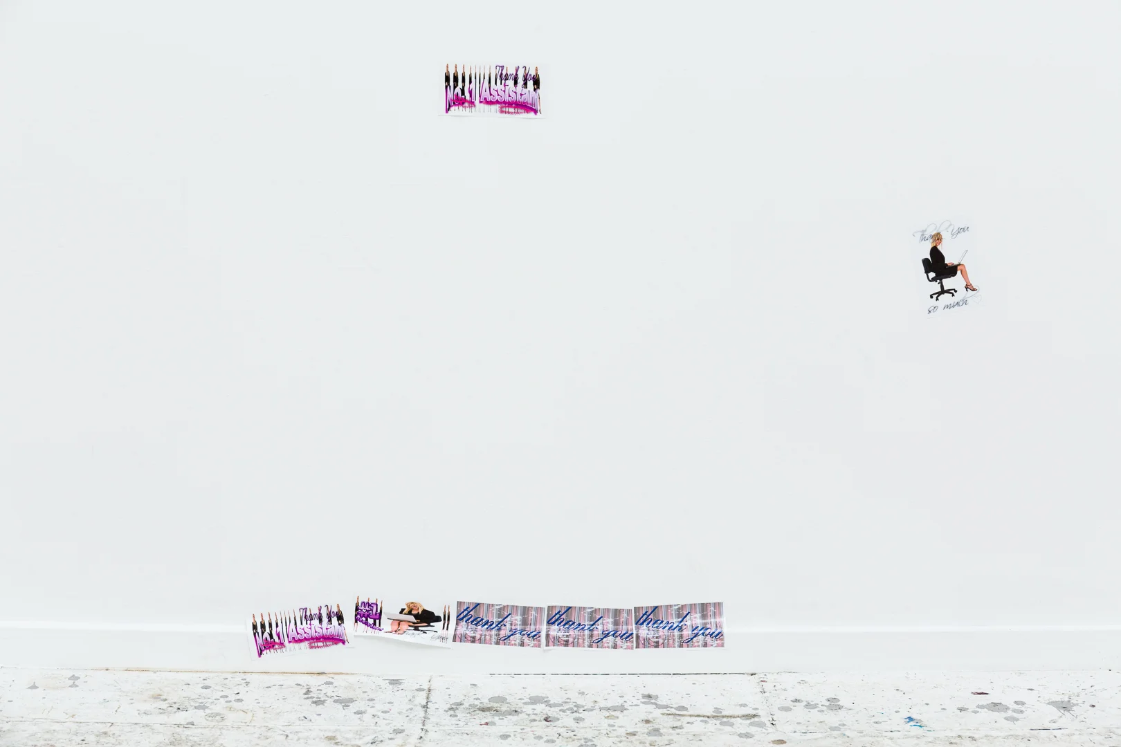 Number One Assistant , (2018), stickers, installation view, Number One Assistant, Kyra’s, Sydney. Photo: Document Photography