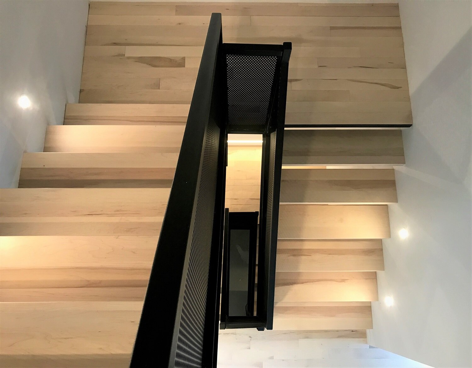 escalier, acier, bois, étages, GCT.JPG