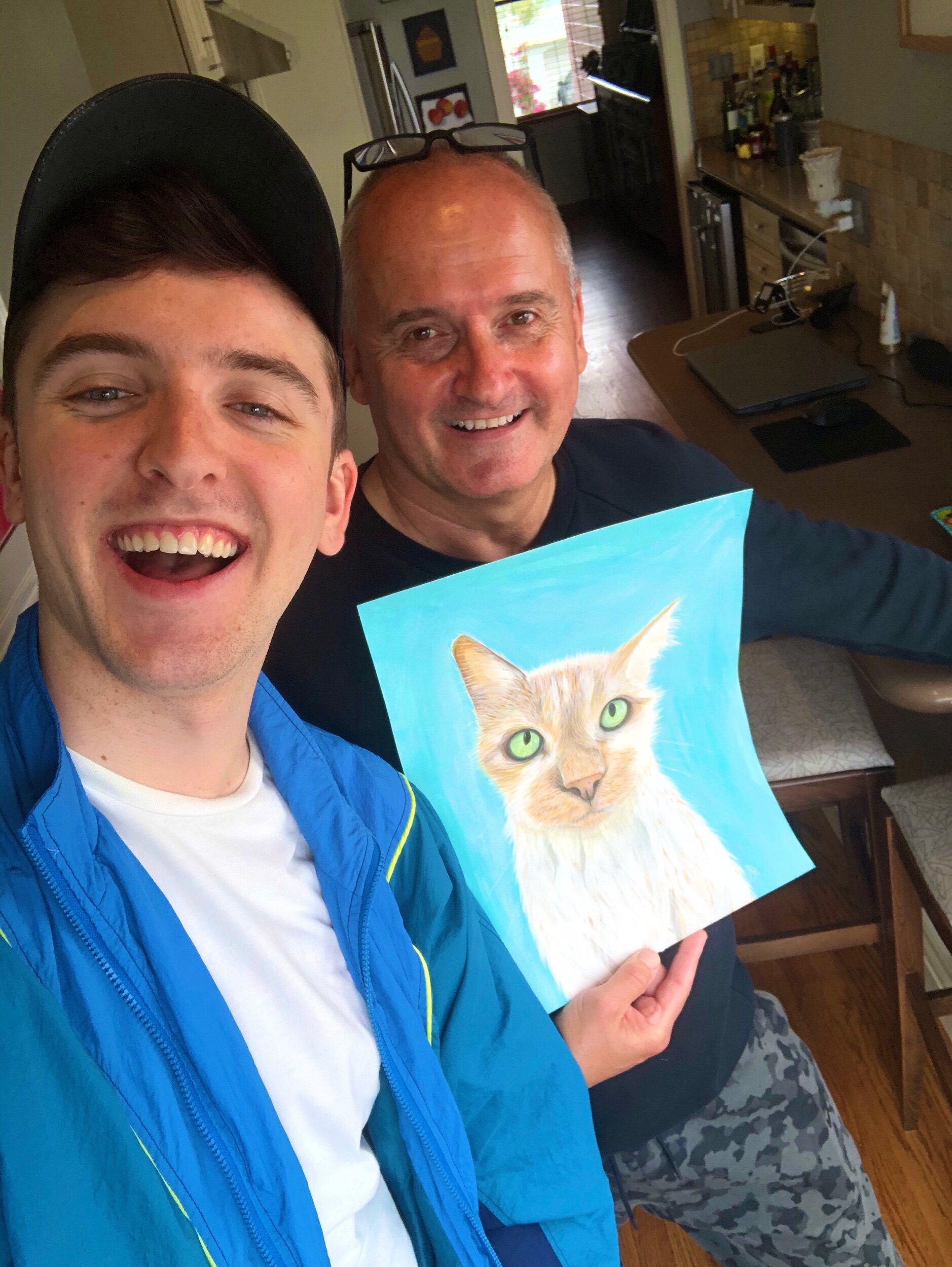  “Alicia’s portrait of our cat Charlie is amazing! She was able to capture him perfectly, and even was able to capture his personality. You can feel the love she puts into the work, and our family can feel Charlie’s energy through the portrait!” 