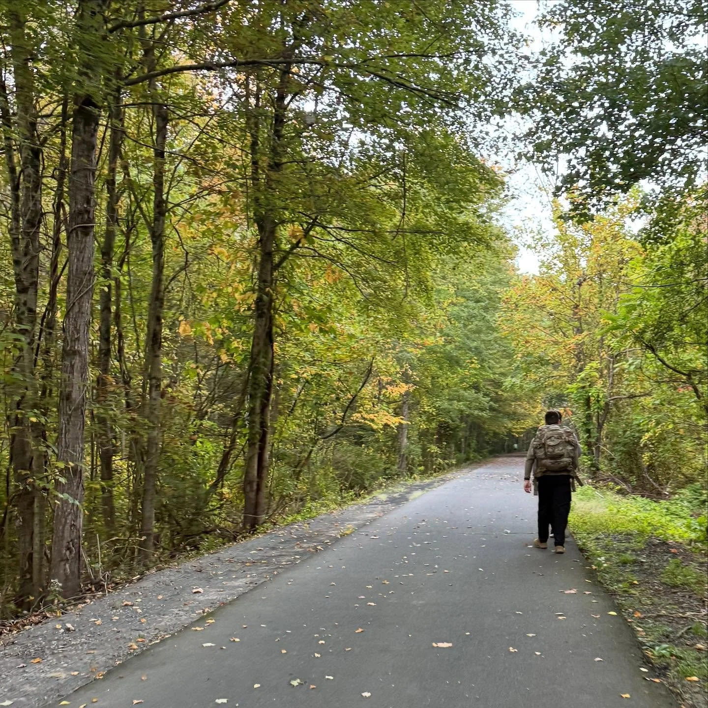 This morning on the trails there were a couple soldiers rucking with their packs. I know they are doing it for training but it made me pause and think about how every one of us is carrying around a weight on us everyday. It may be light, it may be he