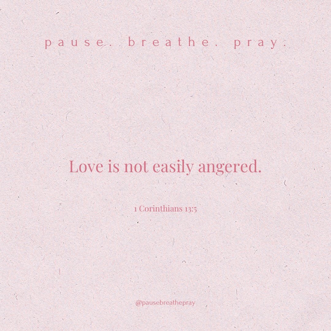I invite you to join me to&hellip;

pause. breathe. pray.

May we be quick to listen, slow to speak, and slow to anger. It&rsquo;s okay to feel angry, yet it&rsquo;s not okay to sin in our anger. May we bring our anger to God, trusting Him to diffuse