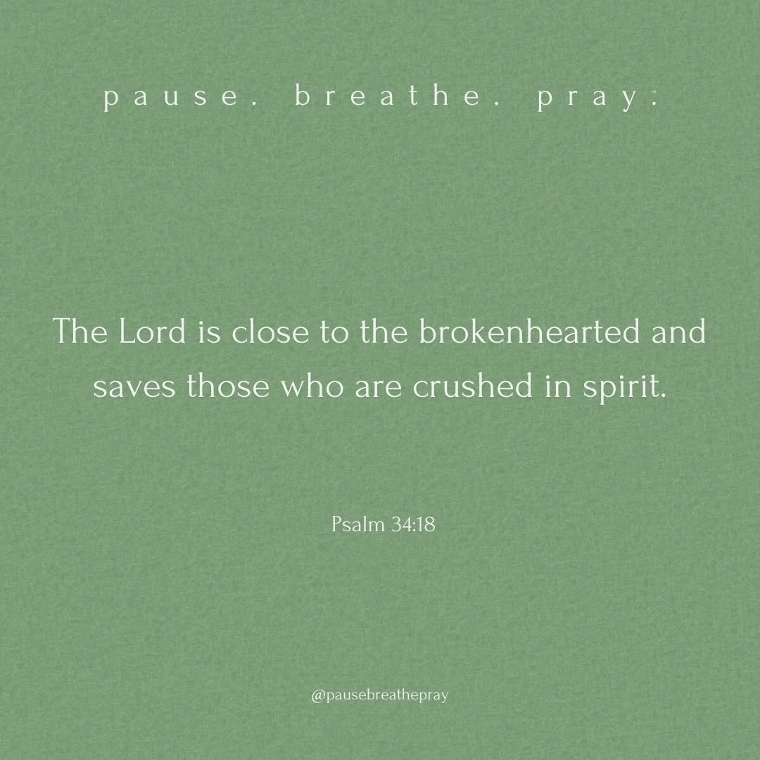 I invite you to join me to&hellip;

pause. breathe. pray.

When we are brokenhearted, may we remember we are never alone, God is with us. May we draw close to Him and receive the comfort and wisdom He so lovingly gives.

#pausebreathepray #liveoutlov