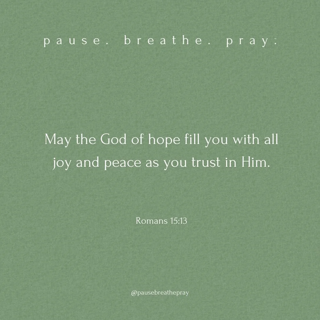 I invite you to join me to&hellip;

pause. breathe. pray.

May we prayerfully let go and trust God with what we are facing today so that we can be rooted in Him and experience more peace and joy within.

#pausebreathepray #liveoutlove #livefromtheins