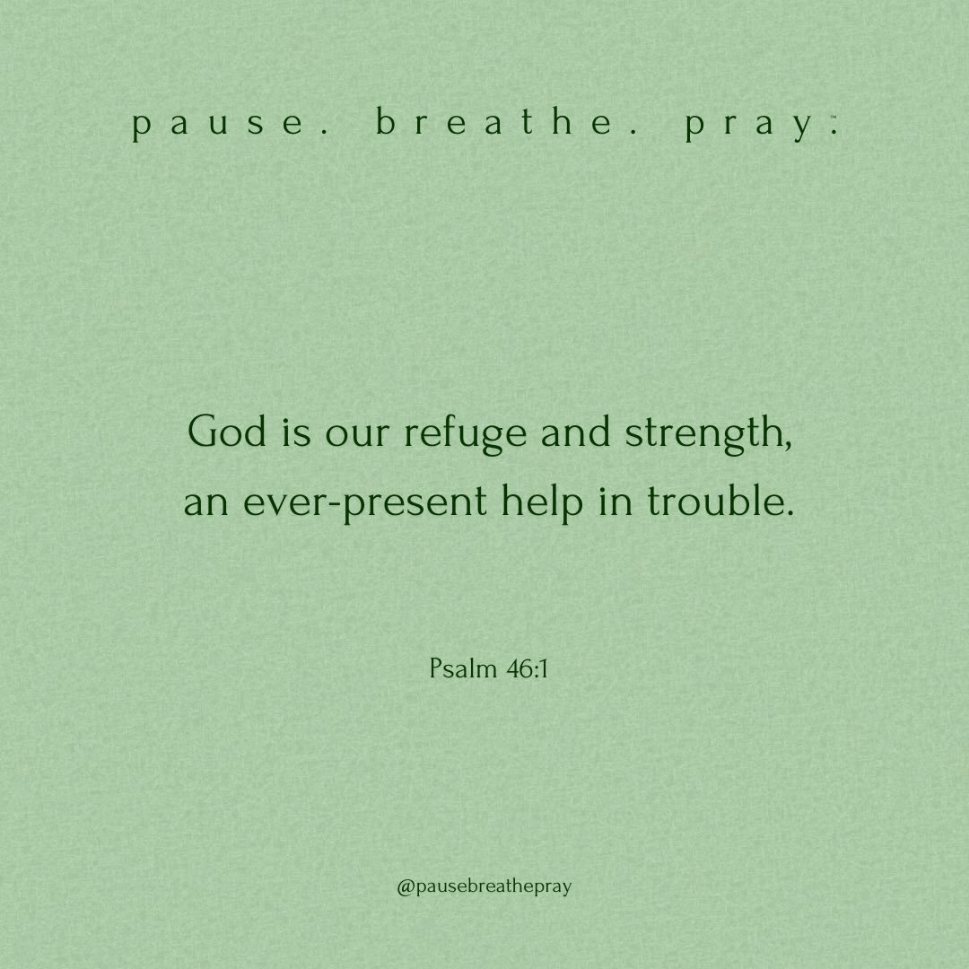 I invite you to join me to&hellip;

pause. breathe. pray.

Who or what do we turn to other than God to help us in times of trouble? May our eyes be open to what we typically turn to, and may we choose to turn to God and His Word today as our refuge a