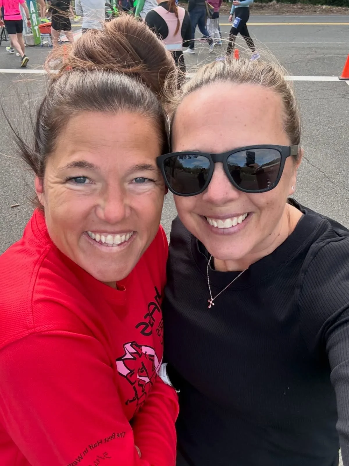 I am so grateful to have spent this morning with my @bravelikegabe teammate and dear friend, Jen, running in a local 10k. Along the trail we met a woman who was telling us a little bit of her story as we ran. She shared she was coming back to running