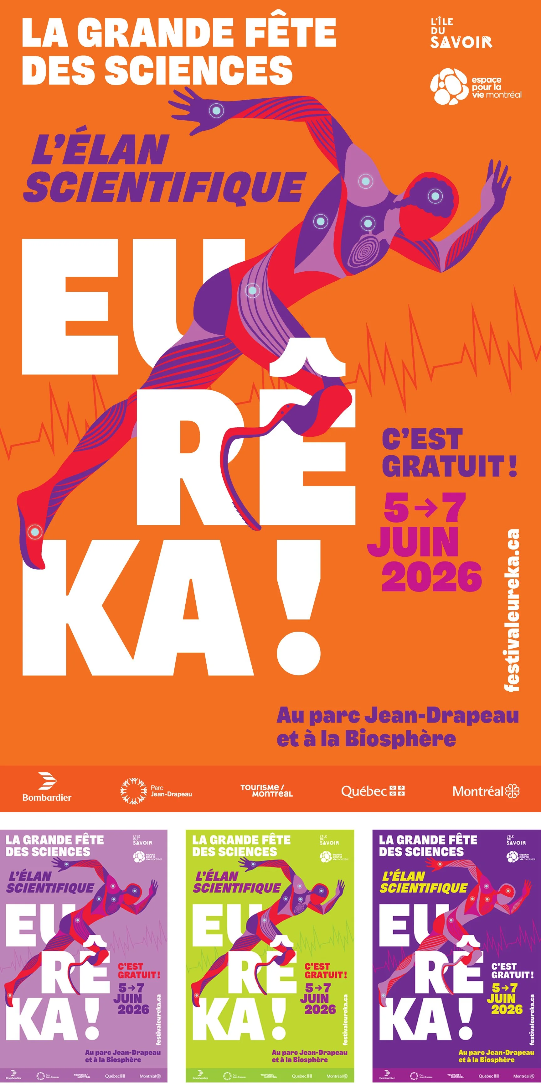 Développement du visuel pour le Festival Eureka! 2026