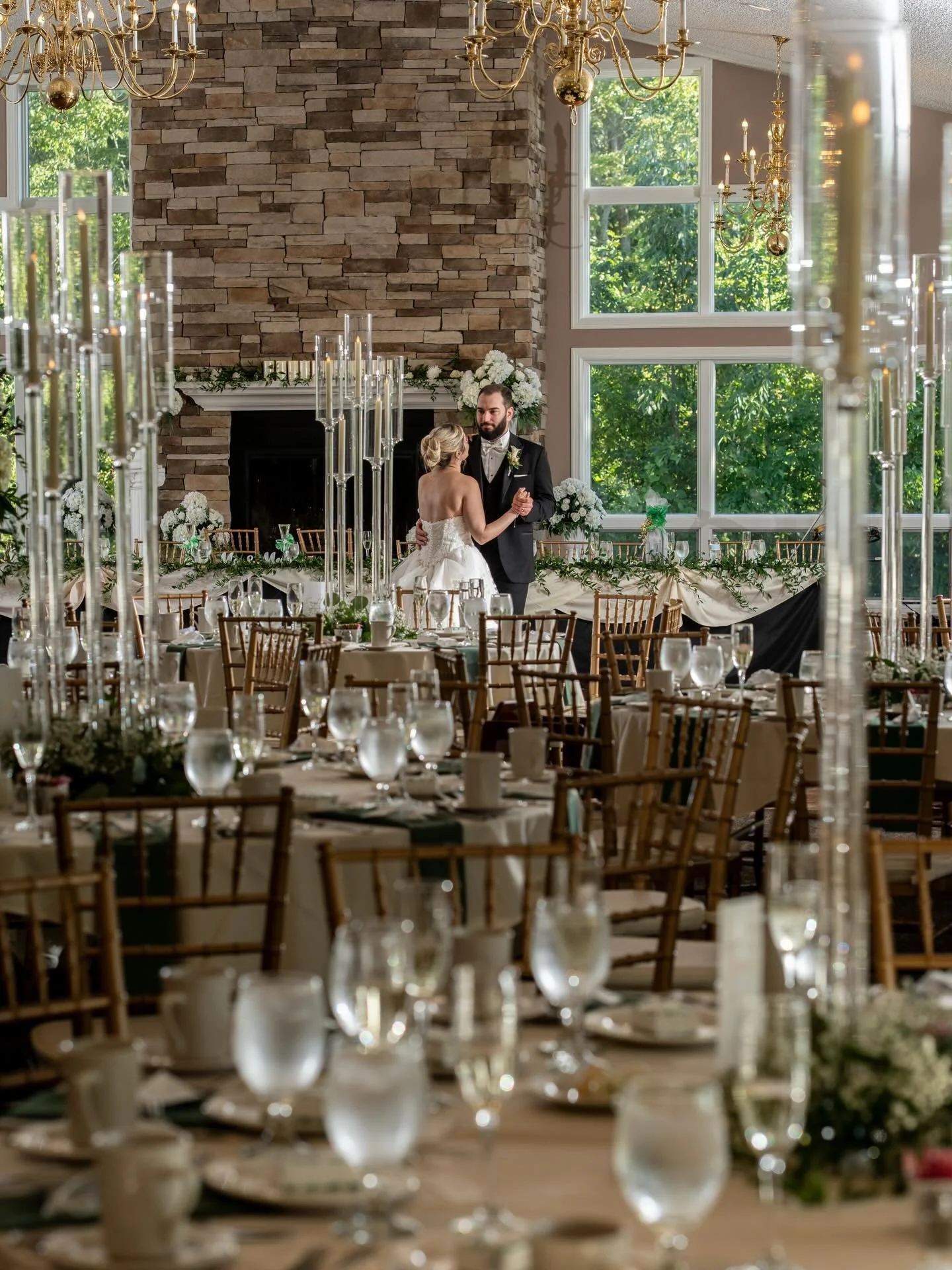 The York&rsquo;s
.
.
.
Venue @traditionsatthelinks 
Photography @pbyalexandra 
Crystal candelabras @lizschaircoverrentals 
Flowers @samrao3164