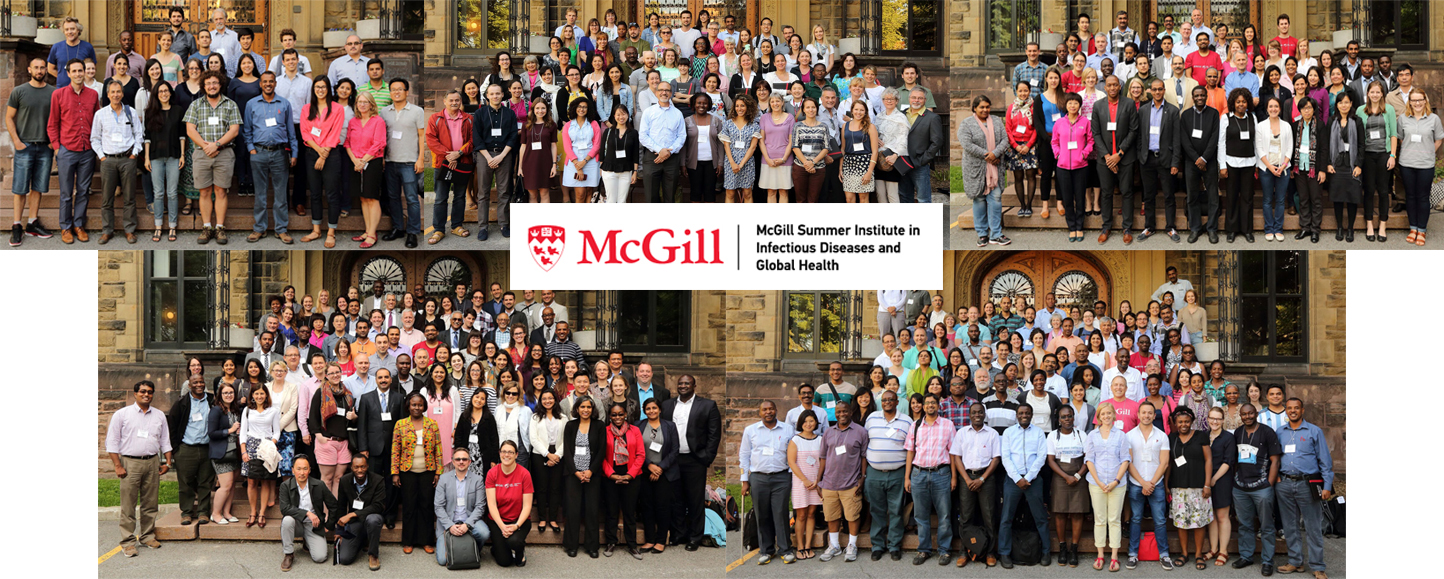 The Molecular and Genetic Epidemiology group (top left), the Tropical and Parasitic Diseases group (top centre), the TB Research Methods group (top right), the Global Health Diagnostics group (bottom left), and the Advanced TB Diagnostics Research group (bottom right).