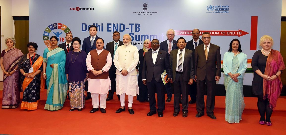 Delhi End TB Summit with Prime Minister Modi, 13 March 2018 in New Delhi