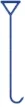 Blue Higgins Hook- 28" long