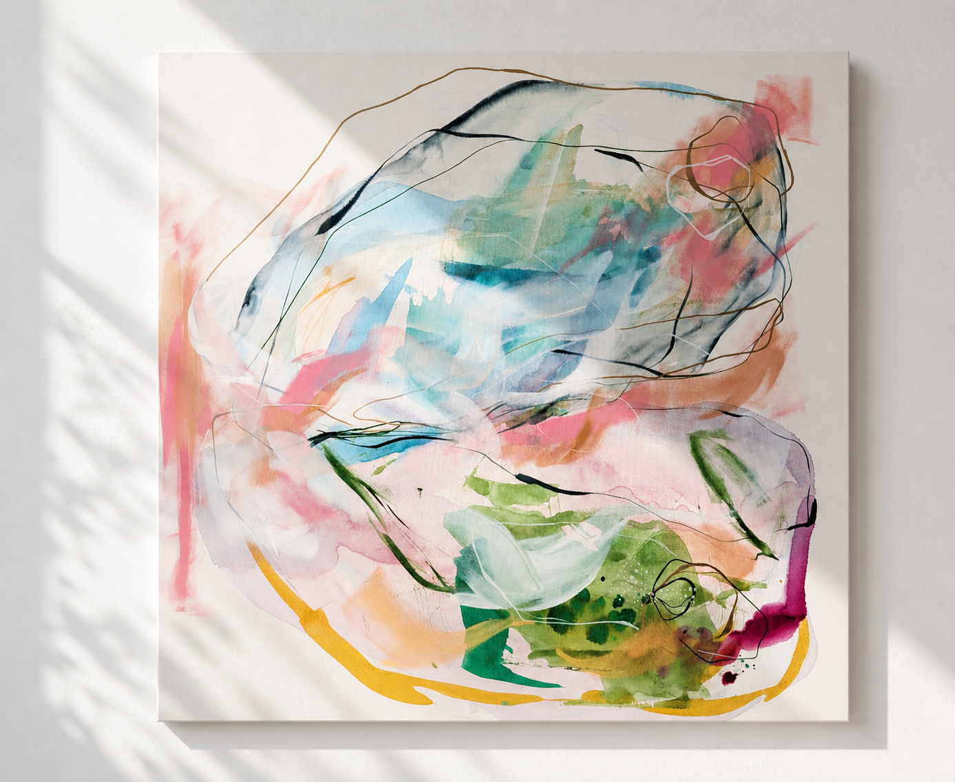The shape of transformation - 48"x48"
