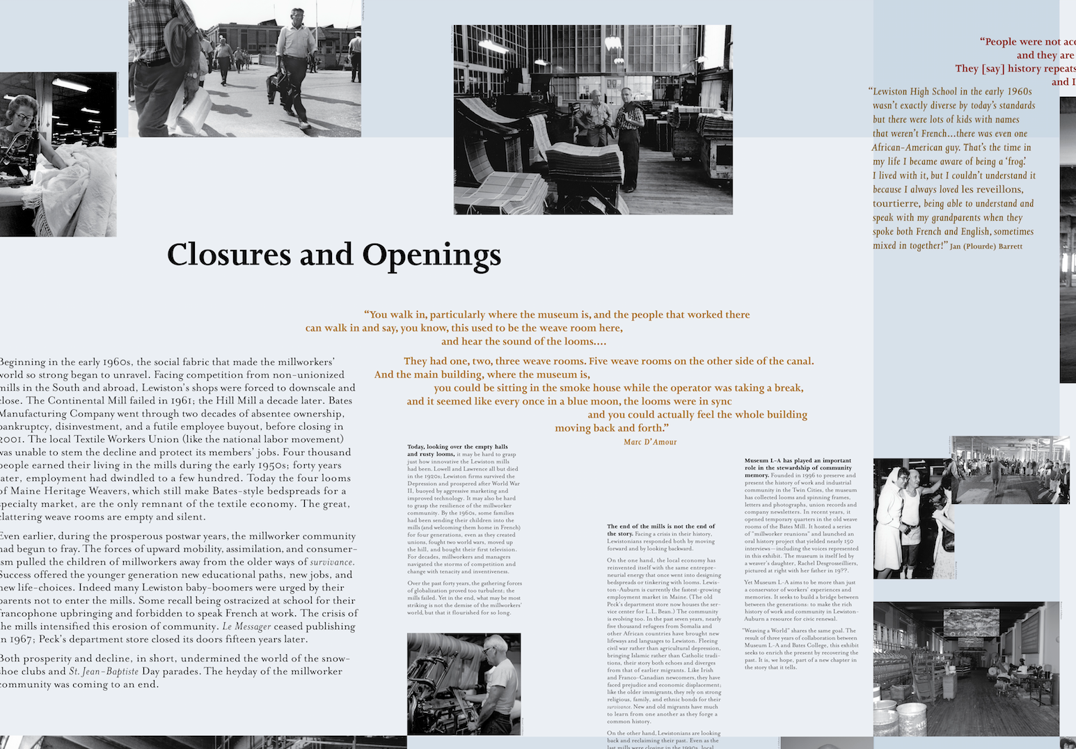 Closures and Openings