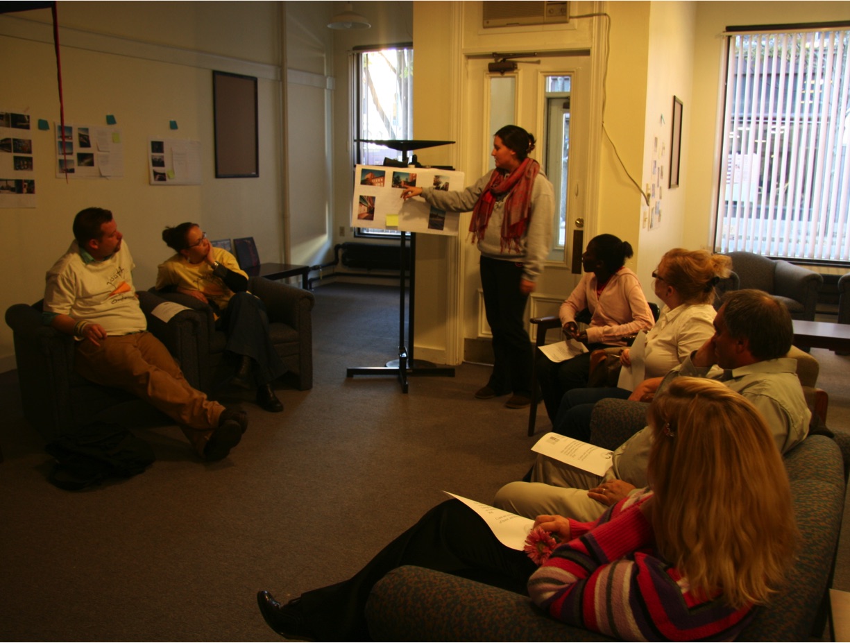 Lisbon Street center: community curators finalizing PhotoVoice exhibition