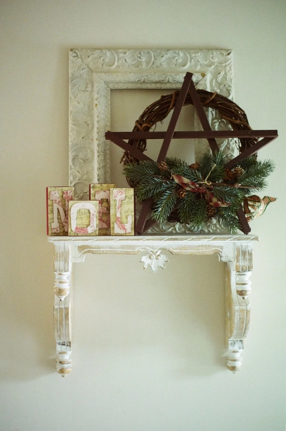 My mother-in-law made the cool "NOEL" letters!